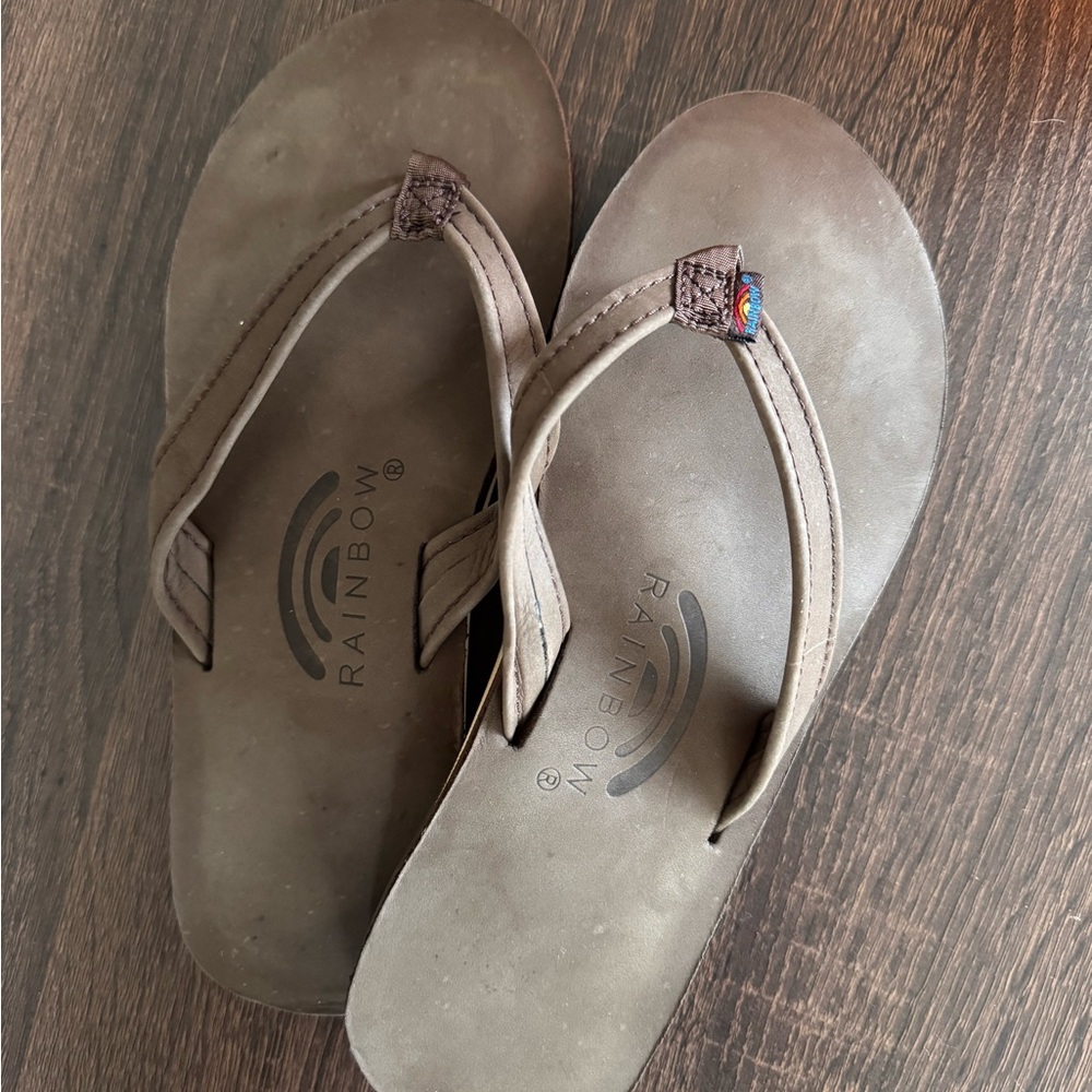 Rainbow Sandals in Classic Brown